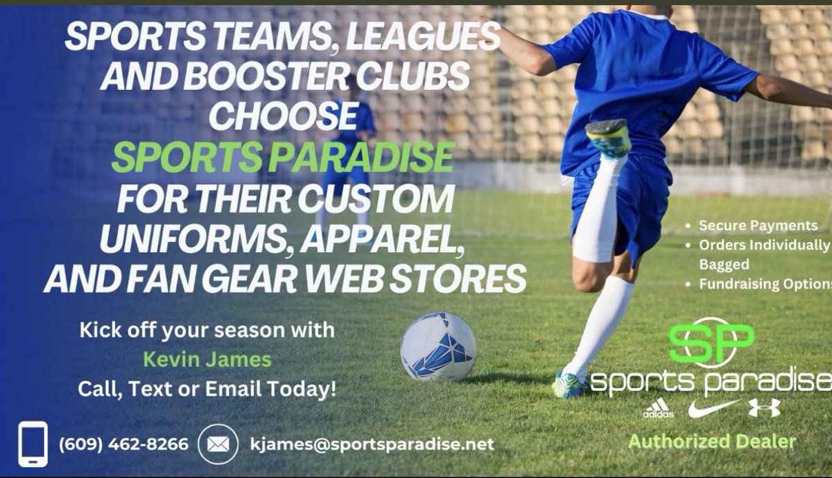 kljsparadise's tweet photo. Need shirts fast for 7v7, special events, all star game ? We got you covered. Team websites for gear and fundraising We got you covered. Need to refuel and restore your athletes after practice? We go you covered
Kevin James
kjames@sportsparadise.net
509-462-8266
@PaFootballNews https://t.co/nQKhsfzuIl