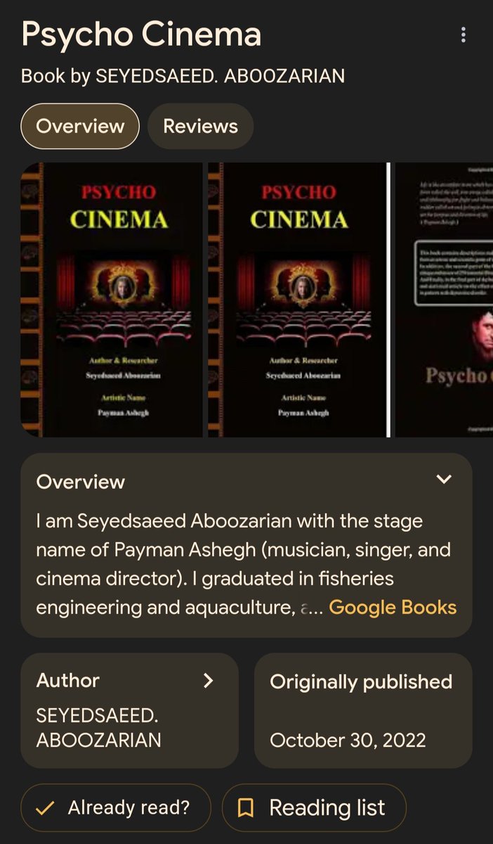 PAYMANASHEGH's tweet photo. #psychocinema
#seyedsaeedaboozarian
#paymanashegh https://t.co/l2sb05OSEP