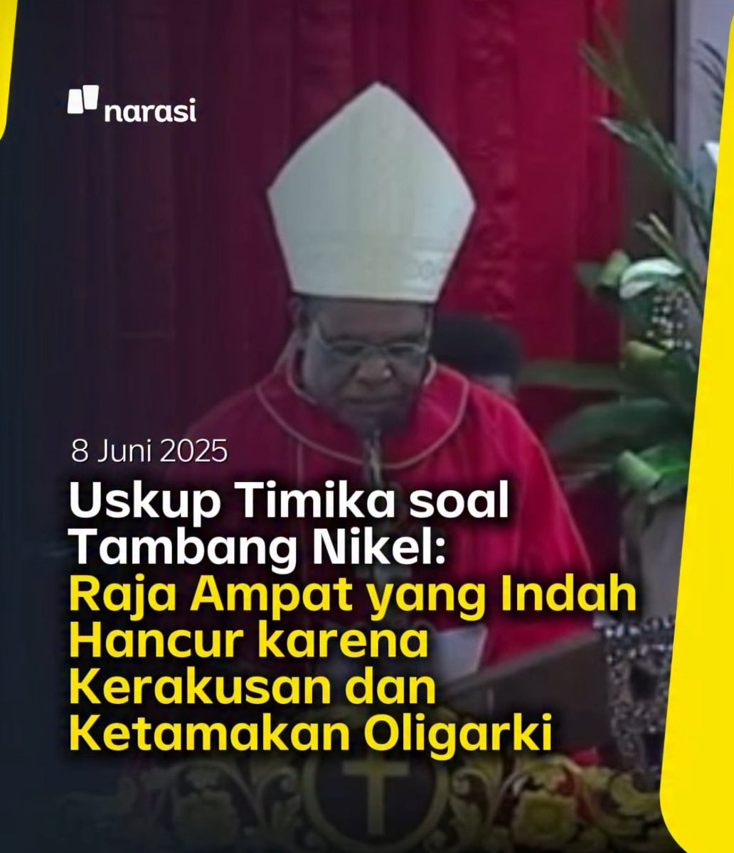 130 tahun sejak Katolik masuk Papua, baru ada dua uskup orang Papua: Uskup Jayapura dan beliau.

Hormat.