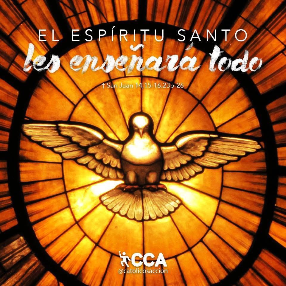 Ahora celebramos la Solemnidad de la tercera persona de la Santísima Trinidad, el Espíritu Santo. 

Que todos sus dones se derramen sobre nosotros y nos ayude a comprender la santa voluntad de Dios