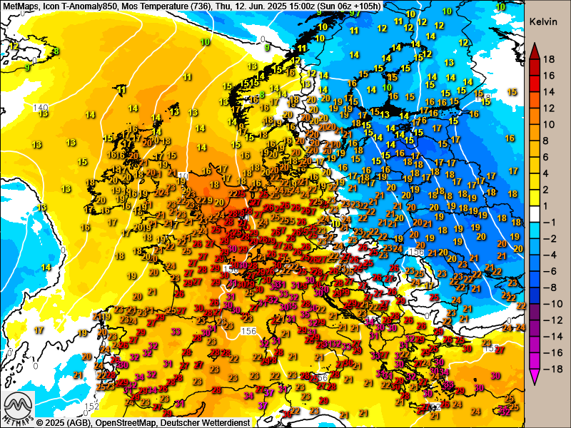 DonnerwetterDe's tweet photo. #Wetter #Deutschland #Hitze #Tag3 ab Mittwoch
Es wird spannend, nach der Kälte über #Pfingsten dreht der Sommer auf. Am Donnerstag erstmals über 30 Grad C im Westen und Südwesten im Juni.
Sonntag aktuell bis zu 35 Grad C. Mal schauen.
Mehr auf https://t.co/Yaui5In891 https://t.co/TkmqjSFX52