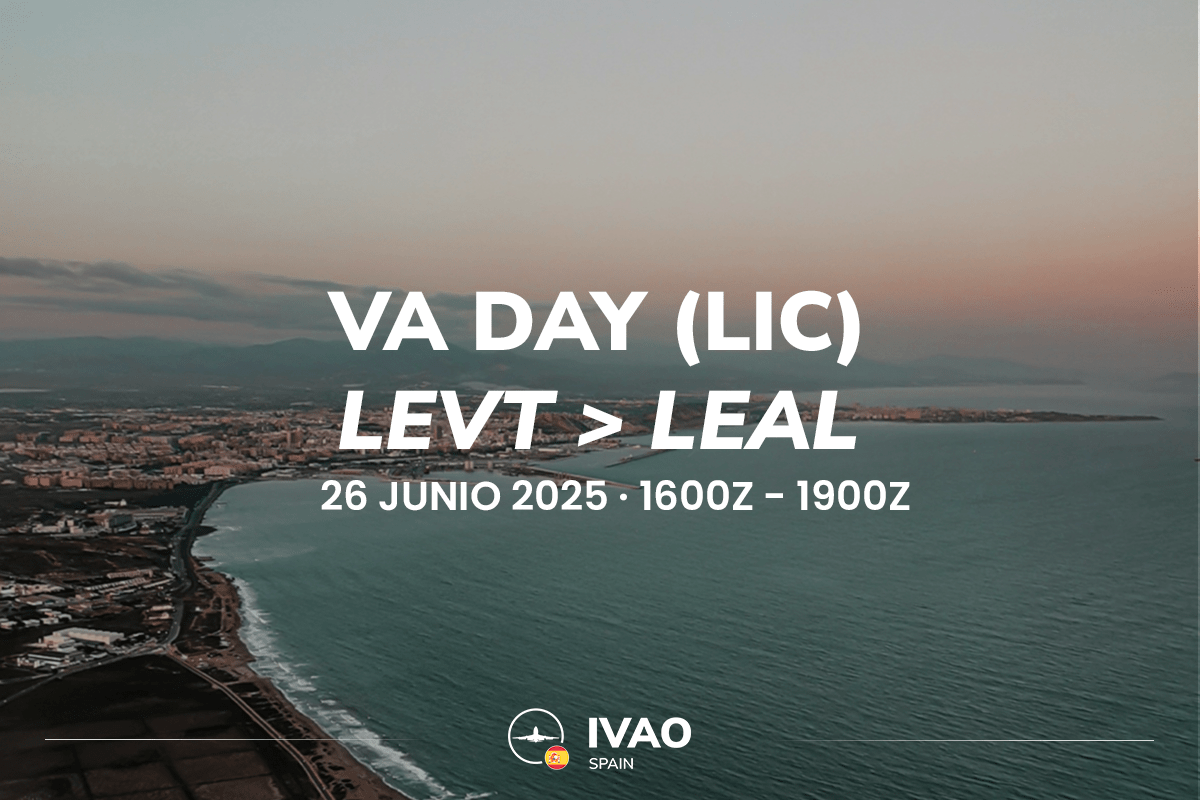 IVAO España (@ivaoes) on Twitter photo Cerramos los F&C de junio de la mano de <a href="/AirLinceVA/">AirLinceVA</a> , donde les acompañaremos en un puente aéreo desde el aeropuerto conocido de Vitoria-Foronda hasta Alicante-Elche Miguel Hernández 🚀 Cerramos los F&C de junio de la mano de <a href="/AirLinceVA/">AirLinceVA</a> , donde les acompañaremos en un puente aéreo desde el aeropuerto conocido de Vitoria-Foronda hasta Alicante-Elche Miguel Hernández 🚀
