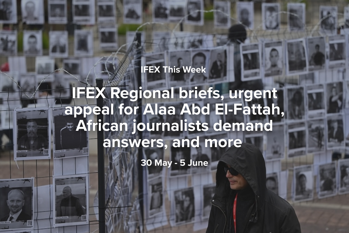 IFEX's tweet photo. This week in #FreeExpression news:

🔹 #UK: Urgent appeal to free writer Alaa Abd el-Fattah
🔹 #Malaysia: @CIJ_Malaysia urges stronger media protections
🔹 #Lebanon: New @Maharat_Lebanon report on confronting #misinformation

📬  Read more #IFEXThisWeek: https://t.co/COwtN9fPZW https://t.co/u4S3FNqcrL