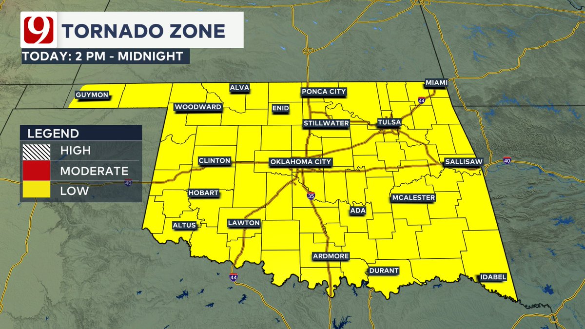 tornadopayne's tweet photo. SEVERE STORMS UPDATE FOR SUNDAY: Severe weather will storm thru the state once again later today: Some these storms will be big and ugly. Some high-end parameters with wind and hail will be at the top of spectrum. Also, a few tornadoes and a flooding threat will be possible. https://t.co/KdG6zUG2AA