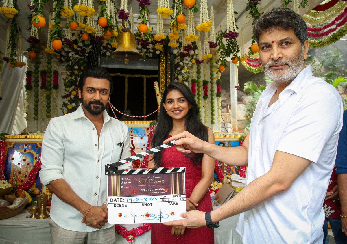 teamactorsuriya's tweet photo. #Suriya46 - Shoot Kickstarts On Tomorrow ✅️💥 .
#Suriya | #MamithaBaiju | #Retri | #Suriya45 https://t.co/HfYrQ00QcF