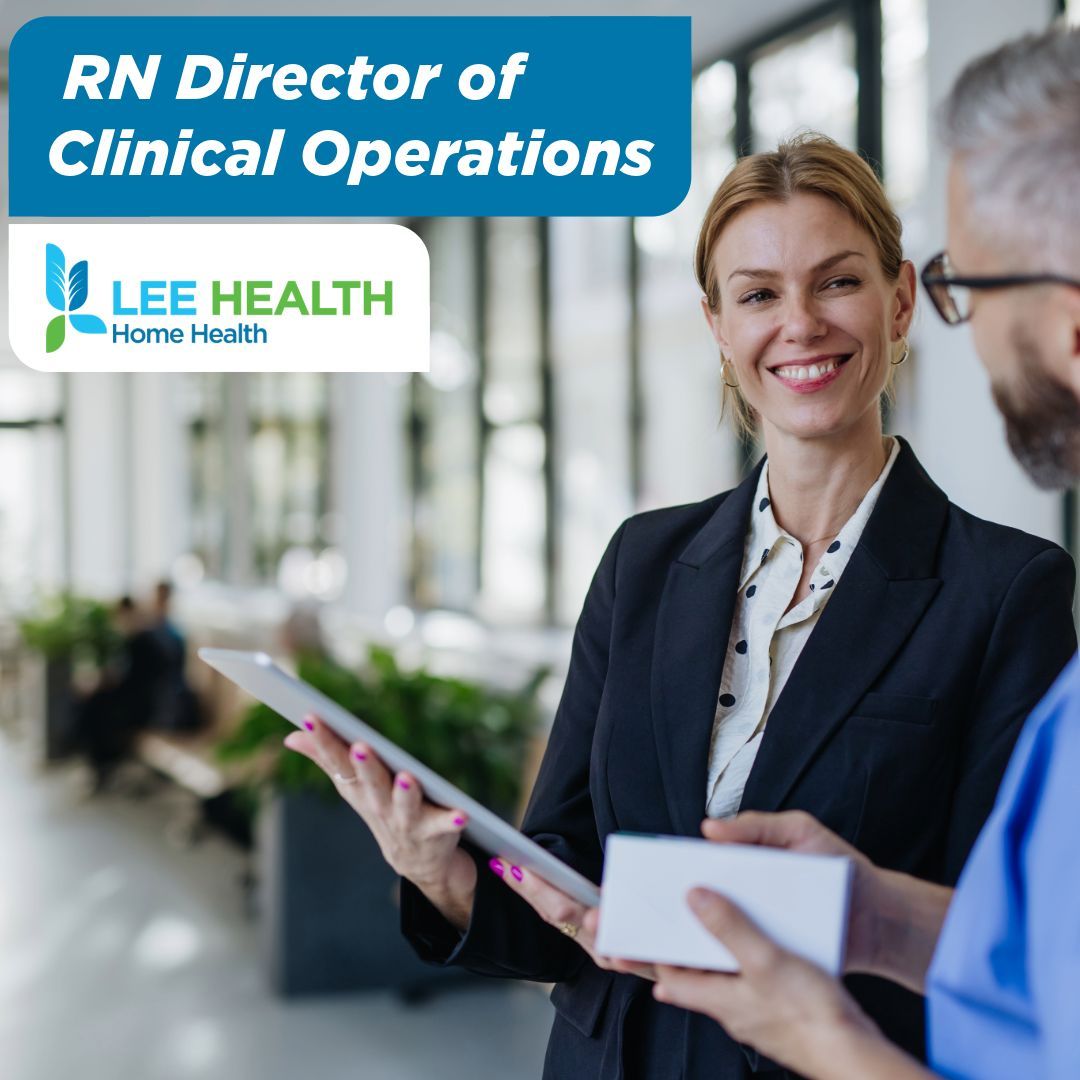 LeeHealthCareer's tweet image. Lee Health is seeking an experienced and passionate RN Director of Clinical Operations – Home Health to join our leadership team in Fort Myers, FL!

Apply today: bit.ly/LeeHealth_HHDi…

#LeeHealthCareers #NowHiring #RNLeadership #HomeHealth #FortMyersJobs #NurseLeader