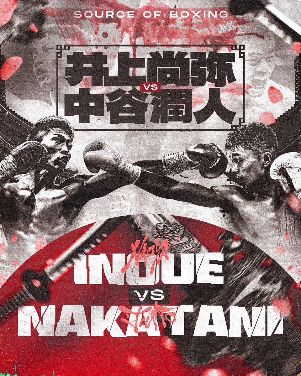 Source of Boxing (@sourceofboxing) on Twitter photo Naoya Inoue vs Junto Nakatani 🇯🇵
Who wins this boxing super fight? Naoya Inoue vs Junto Nakatani 🇯🇵
Who wins this boxing super fight?