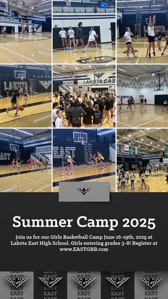 One more week until Lakota East girls basketball camp. Another big turnout expected, don’t miss out!
