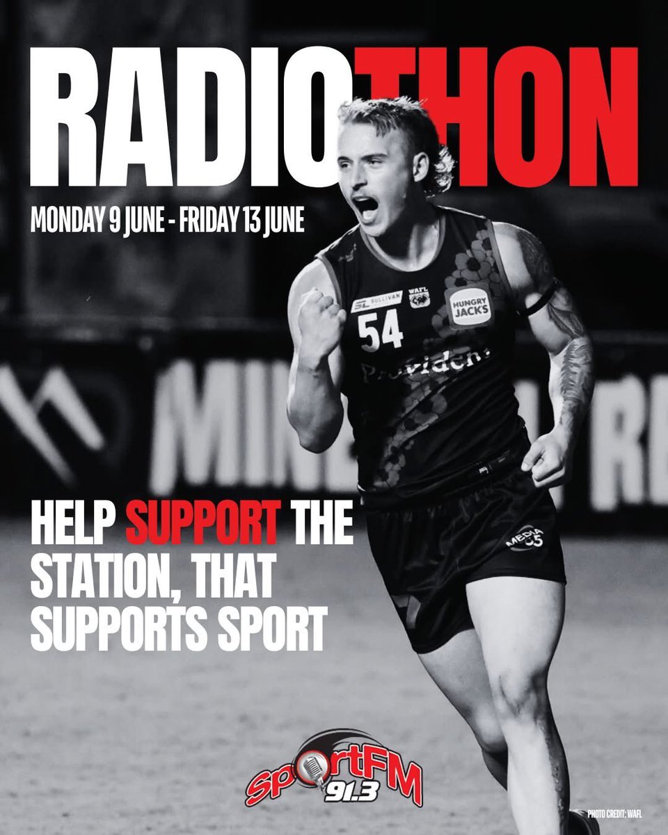 Massive week ahead for <a href="/913sportfm/">91.3 SportFM</a> with our Radiothon. We want to keep this great station alive for many years to come, but we need your help. Head to the sport fm website or call 9418 7700 to donate. Any amount is appreciated ❤️