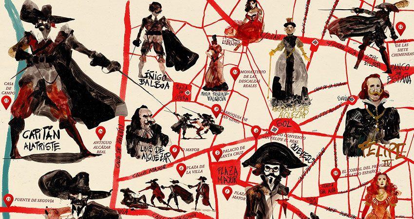 👣 Pasea por el #Madrid del capitán Alatriste de Pérez Reverte ✍ en una ruta con 15 emplazamientos que comienza en la Plaza Mayor 

🗺 Descarga el #MapaCulturalIlustrado y conoce Madrid a través de rutas no convencionales

👉 informate.madrid.es/h0nfu8