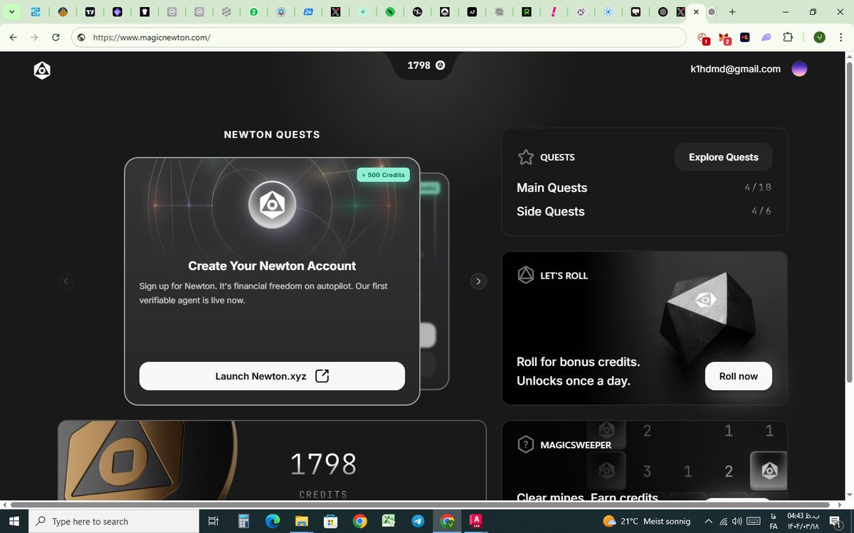 🧠 به‌تازگی با magicnewton.com/portal?referra… آشنا شدم؛ آینده‌ی جستجو و تولید دانش با کمک هوش مصنوعی.
اینجا دیگه سرچ نمی‌کنی، یپ (Yap) می‌زنی، یعنی ایده‌هات رو منتشر می‌کنی و$NEWT پاداش می‌گیری!
ترکیبی ازChatGP + GitHub + توییتر، امارویWeb3 🚀
زودتروارد شو،هوشمندانه یپ بزن و پاداش بگیر