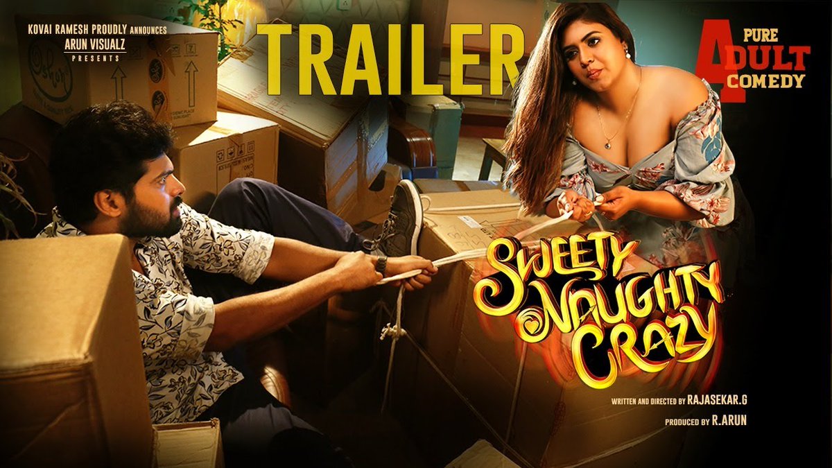 Pro.Bhuvan Selvaraj (@probhuvan) on Twitter photo #SweetyNaughtyCrazy Trailer is here & itโs a wild ride! ๐ฅ
PURE ADULT COMEDY ๐ โ Loaded with fun & craziness! ๐
โถ๏ธ youtu.be/APXK_V7T99s
Directed by #RajasekarG
<a href="/ArunEventsOffl/">ArunEvents</a> <a href="/Thrigun_Aactor/">Thrigun</a> <a href="/IamIneya/">Ineya</a> <a href="/ProBhuvan/">Pro.Bhuvan Selvaraj</a> #SweetyNaughtyCrazy Trailer is here & itโs a wild ride! ๐ฅ
PURE ADULT COMEDY ๐ โ Loaded with fun & craziness! ๐
โถ๏ธ youtu.be/APXK_V7T99s
Directed by #RajasekarG
<a href="/ArunEventsOffl/">ArunEvents</a> <a href="/Thrigun_Aactor/">Thrigun</a> <a href="/IamIneya/">Ineya</a> <a href="/ProBhuvan/">Pro.Bhuvan Selvaraj</a>