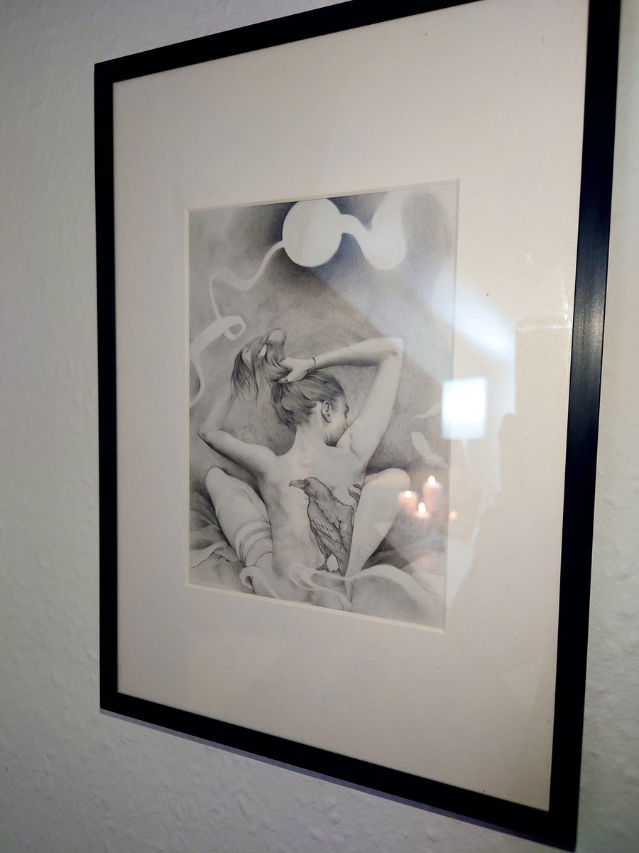 Old piece framed in my sister's place 🪶