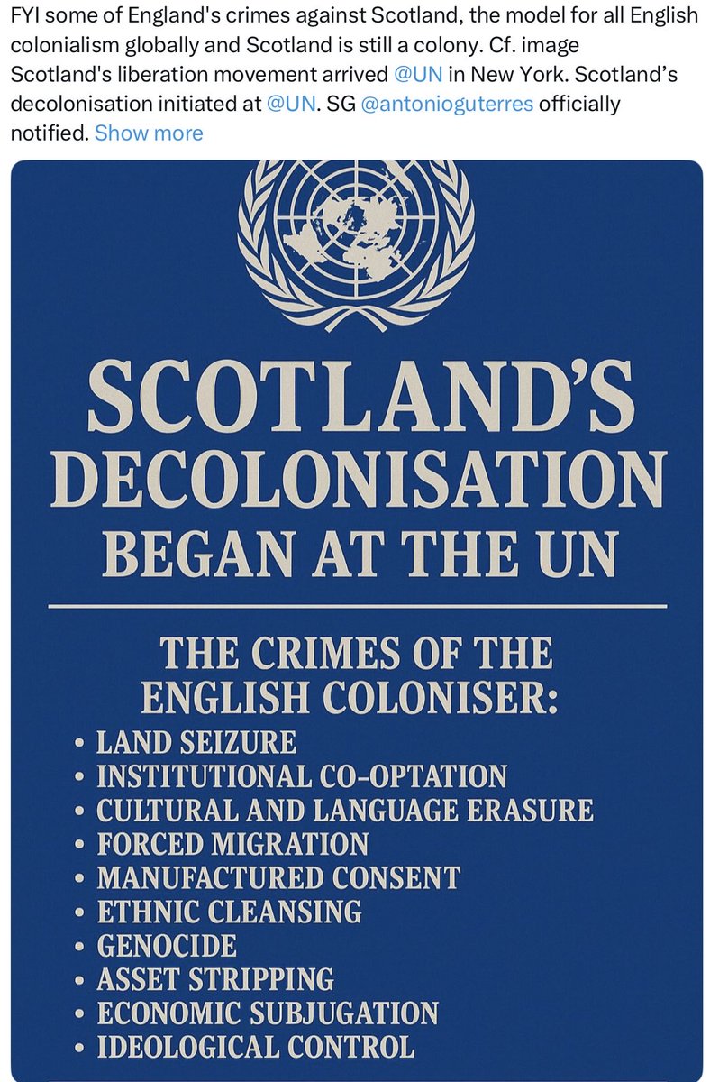The process has begun to Decolonise Scotland 🏴󠁧󠁢󠁳󠁣󠁴󠁿 from England 🏴󠁧󠁢󠁥󠁮󠁧󠁿! Time for #ScottishIndependenceASAP 🏴󠁧󠁢󠁳󠁣󠁴󠁿🏴󠁧󠁢󠁳󠁣󠁴󠁿🏴󠁧󠁢󠁳󠁣󠁴󠁿!