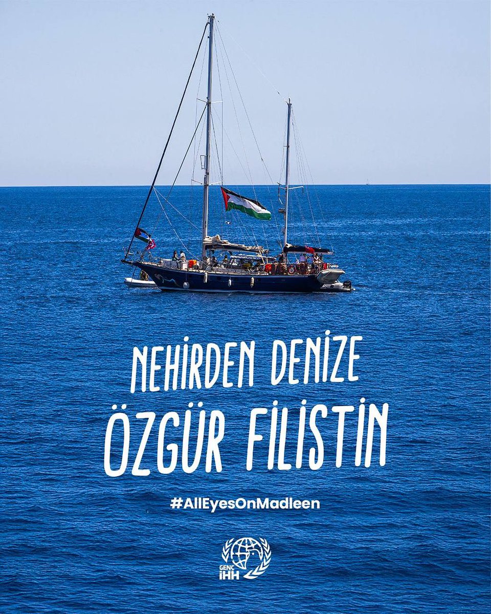 Nehirden denizde özgür Filistin!
#AllEyesOnMadleen