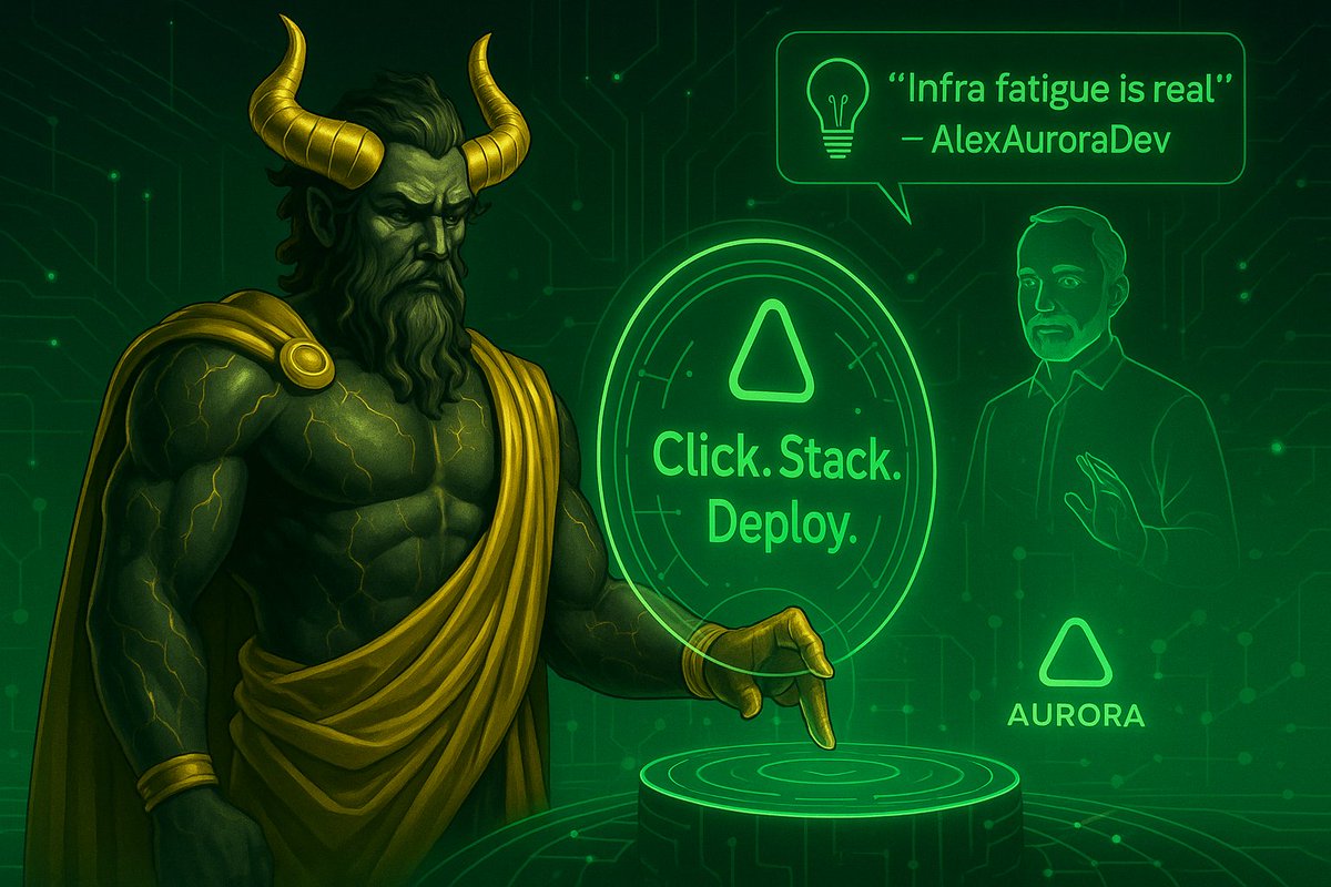 0xBitcoin_Bulls's tweet image. 💡 "Infra fatigue is real" — @AlexAuroraDev 
Builders lose hundreds of hours on basic setup.
Aurora Cloud Console gives it back.
Click. Stack. Deploy.
⚙️auroracloud.dev
@auroraisnear #Web3DevTools