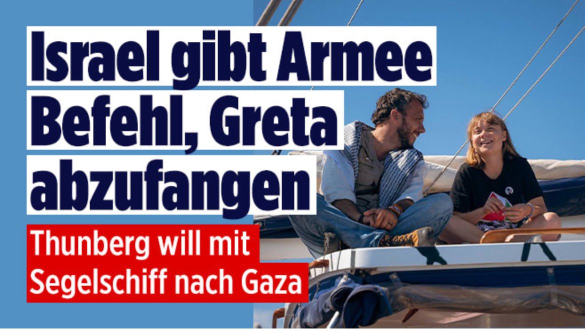 Greta Thunberg ist auf einem Segelboot unterwegs nach Gaza, um Israels Seeblockade vor der Küste zu brechen. Das will Israel aber nicht zulassen.
Link: bild.de/politik/auslan…
