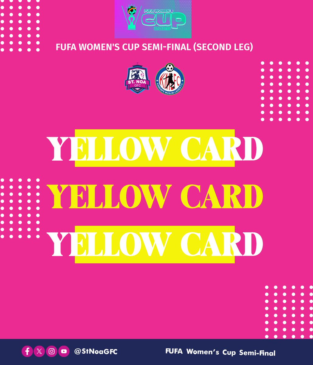 Yellow card shown to Maureen Kitimbo of St. Noa