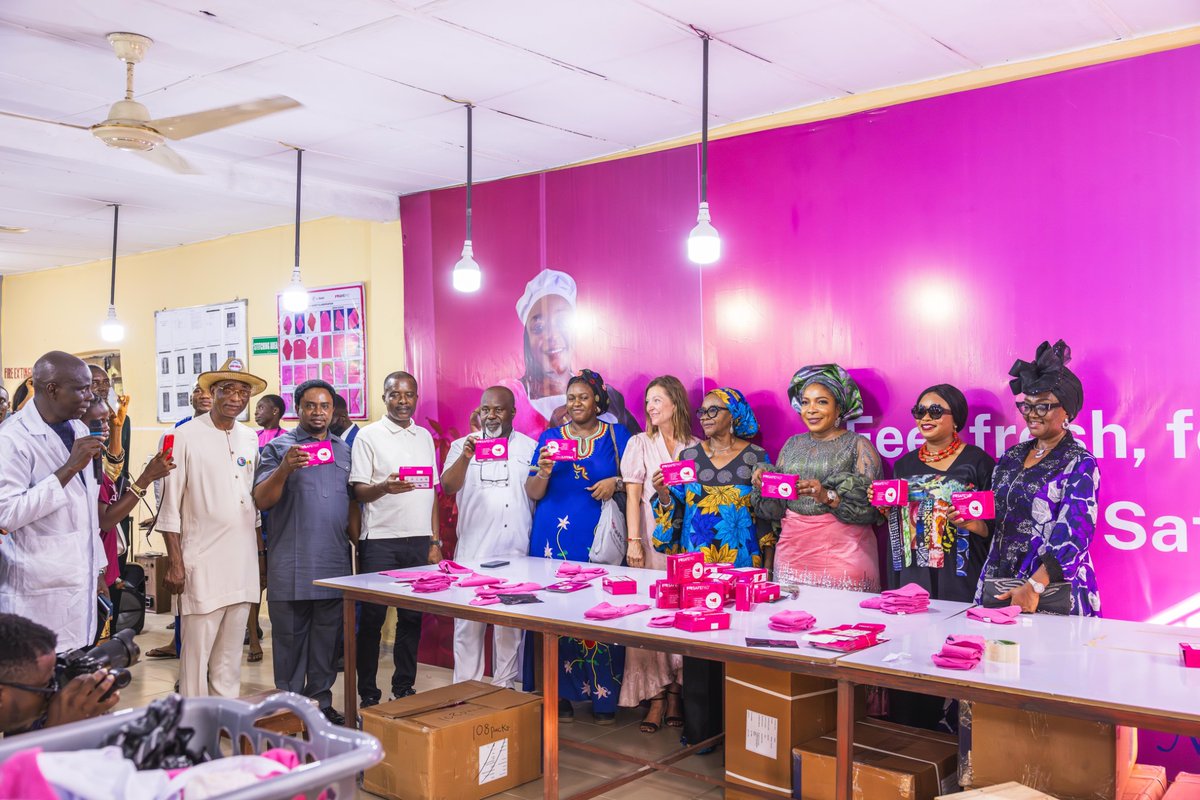 PriscillaOtti's tweet image. Yesterday, I had the honor of launching Safepad Production Nigeria, a groundbreaking initiative that promotes menstrual hygiene, sustainable innovation, and inclusivity. This antimicrobial-treated reusable menstrual pad is more than just a product - it's a symbol of hope,…