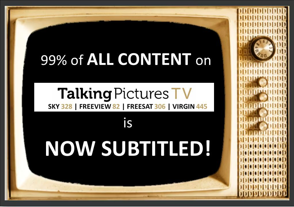TalkingPicsTV's tweet image. 😀 Guess what! 
🚨 99% of ALL content on #TalkingPicturesTV  is now subtitled! 
😀 Spread the word folks – we are so proud.