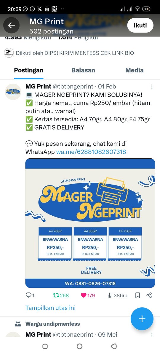 ardianfwp's tweet photo. @undipmfs Mimin yang baik, follback aku plsss😊 https://t.co/x5SXrI4vHu