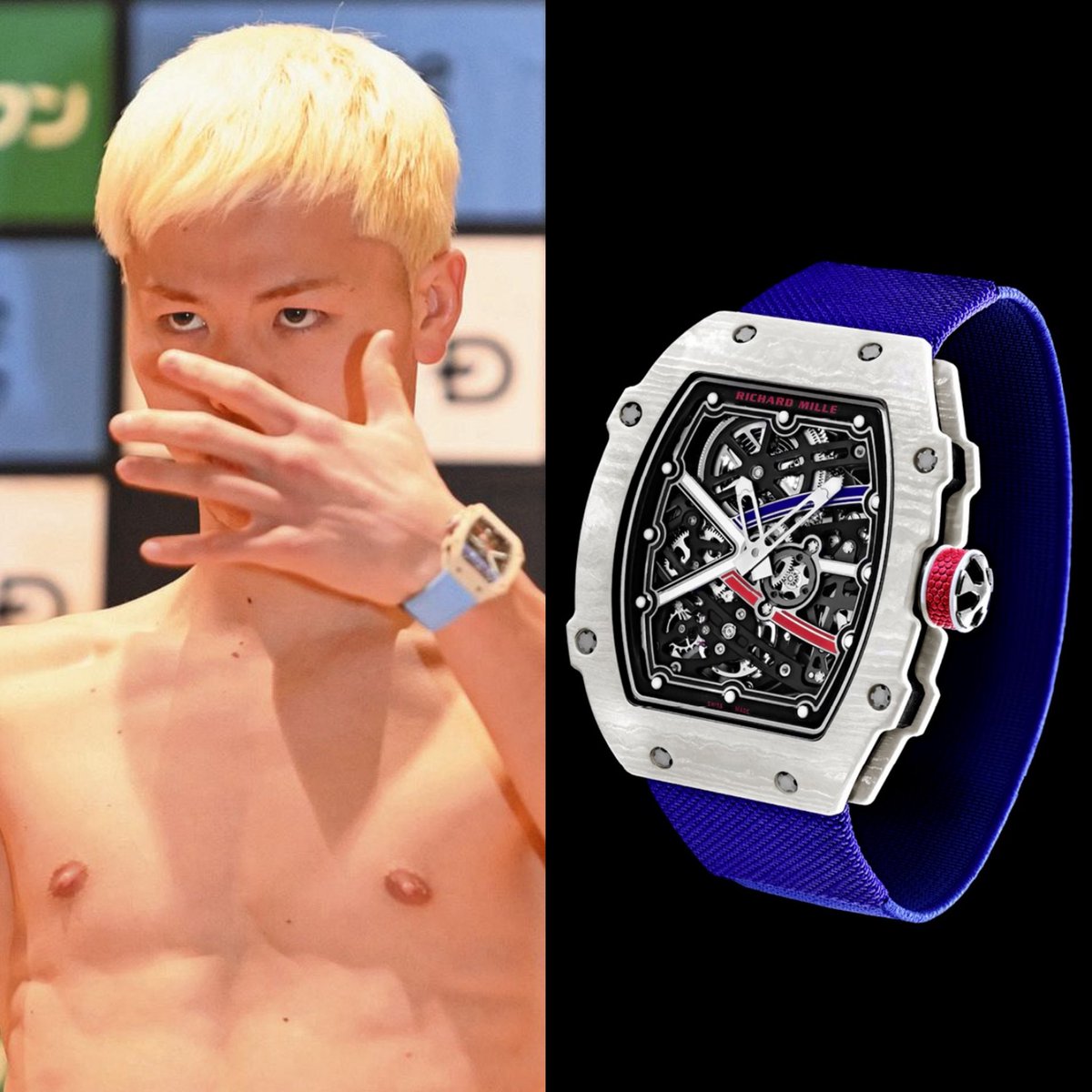 bot31676934's tweet image. 那須川天心

リシャール・ミル　RM67-02 アレクシ・パンテュロー

定価:約3000万円