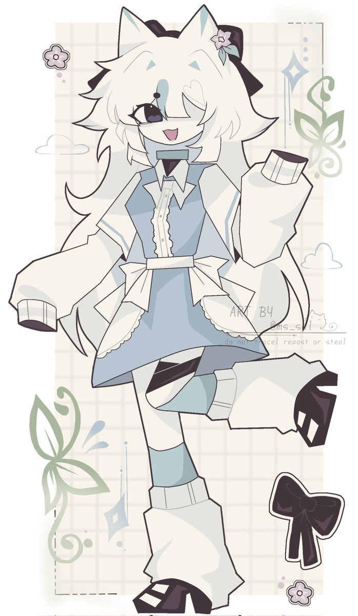 KIKIYEVA's tweet image. Menzo🩵(not my OC this is belong to @kerskitty im doing this as a fan art whatever.)
.
.
.
#fpe
#art