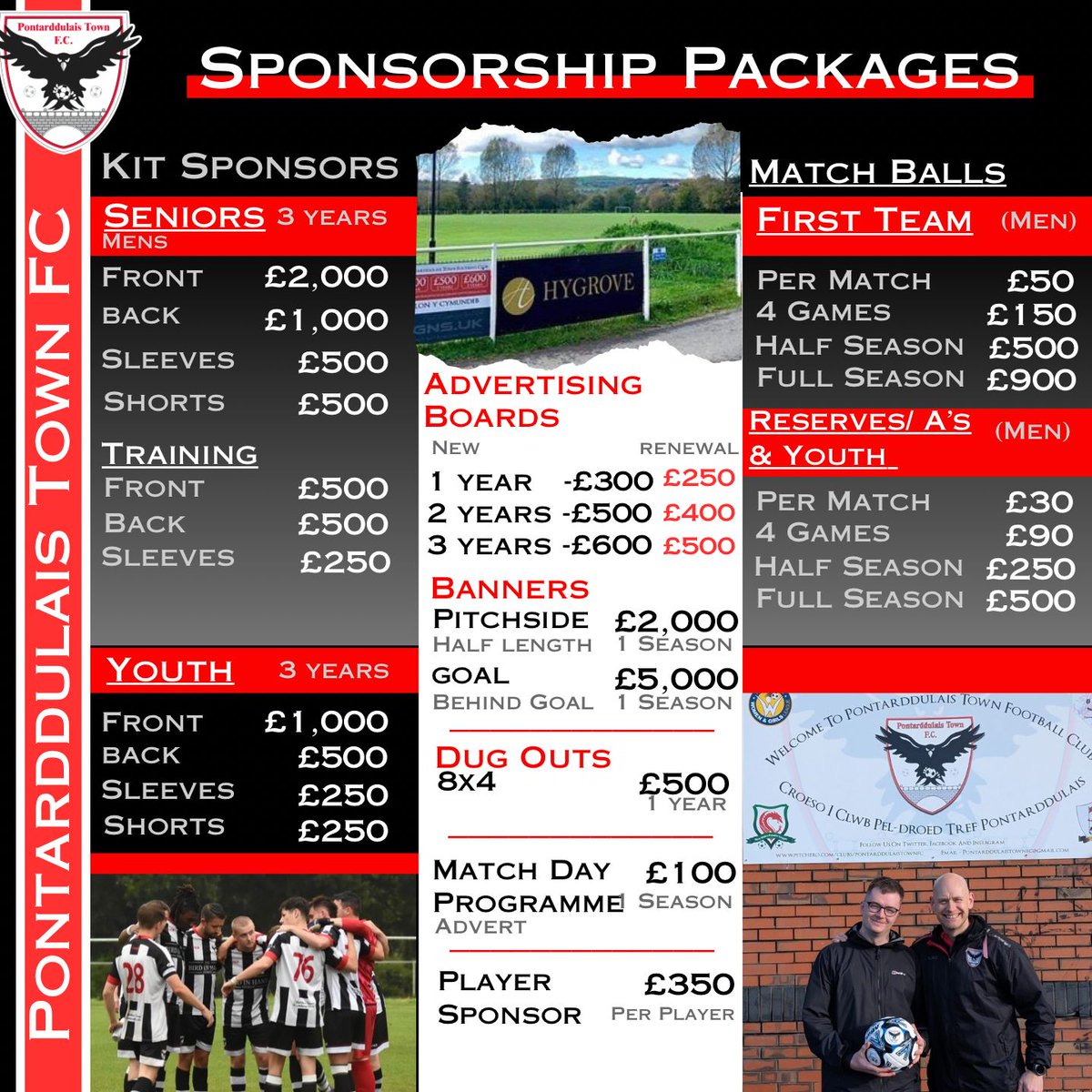 Pontarddulais Town Football Club (@pontarddulaisfc) on Twitter photo The Men's Senior Section are still looking for sponsors partners. Contact ptfc.corporate@gmail.com for more info ⚪⚫ The Men's Senior Section are still looking for sponsors partners. Contact ptfc.corporate@gmail.com for more info ⚪⚫