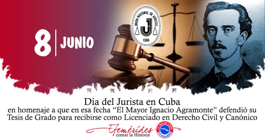 Felicidades para todos los juristas cubanos, seguidores de Céspedes, Agramonte, Martí y Fidel, ejemplos de compromiso con la justicia y el derecho de nuestro pueblo.
