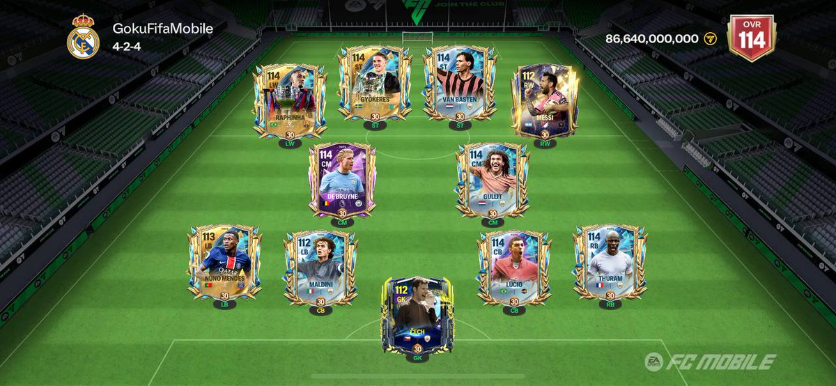 GokuFifaMobile's tweet photo. 🌟THANK YOU UTOTS 🌟
✨Welcome:-
🇧🇷RAPHINHA
🇵🇹NUNO MENDES
🏴DECLAN RICE
TOTS Was A 11/10 Event For Me💫
What About You Guys⁉️
Share You Team Below👇⏬
#FCBEASTS #EAFC25
#UTOTS #TOTS
🤍🔁 https://t.co/h6SkH29AO2