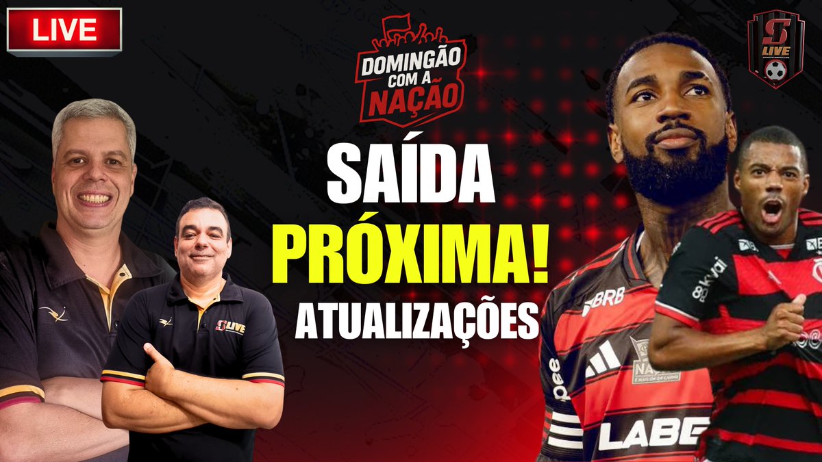 S1 LIVE (@s1_live) on Twitter photo 🚨 AO VIVO ÀS 11H! 🚨
A saída de Gerson cada vez mais próxima? A negociação com os russos avançou! Vamos debater os detalhes do possível contrato. E mais: a atualização do departamento médico! ⚽️
Apresentação: Letícia Kelly Comentários: <a href="/Bernardoramosal/">Bernardo Ramos</a> e <a href="/anunesrocha/">André Rocha</a> 🚨 AO VIVO ÀS 11H! 🚨
A saída de Gerson cada vez mais próxima? A negociação com os russos avançou! Vamos debater os detalhes do possível contrato. E mais: a atualização do departamento médico! ⚽️
Apresentação: Letícia Kelly Comentários: <a href="/Bernardoramosal/">Bernardo Ramos</a> e <a href="/anunesrocha/">André Rocha</a>