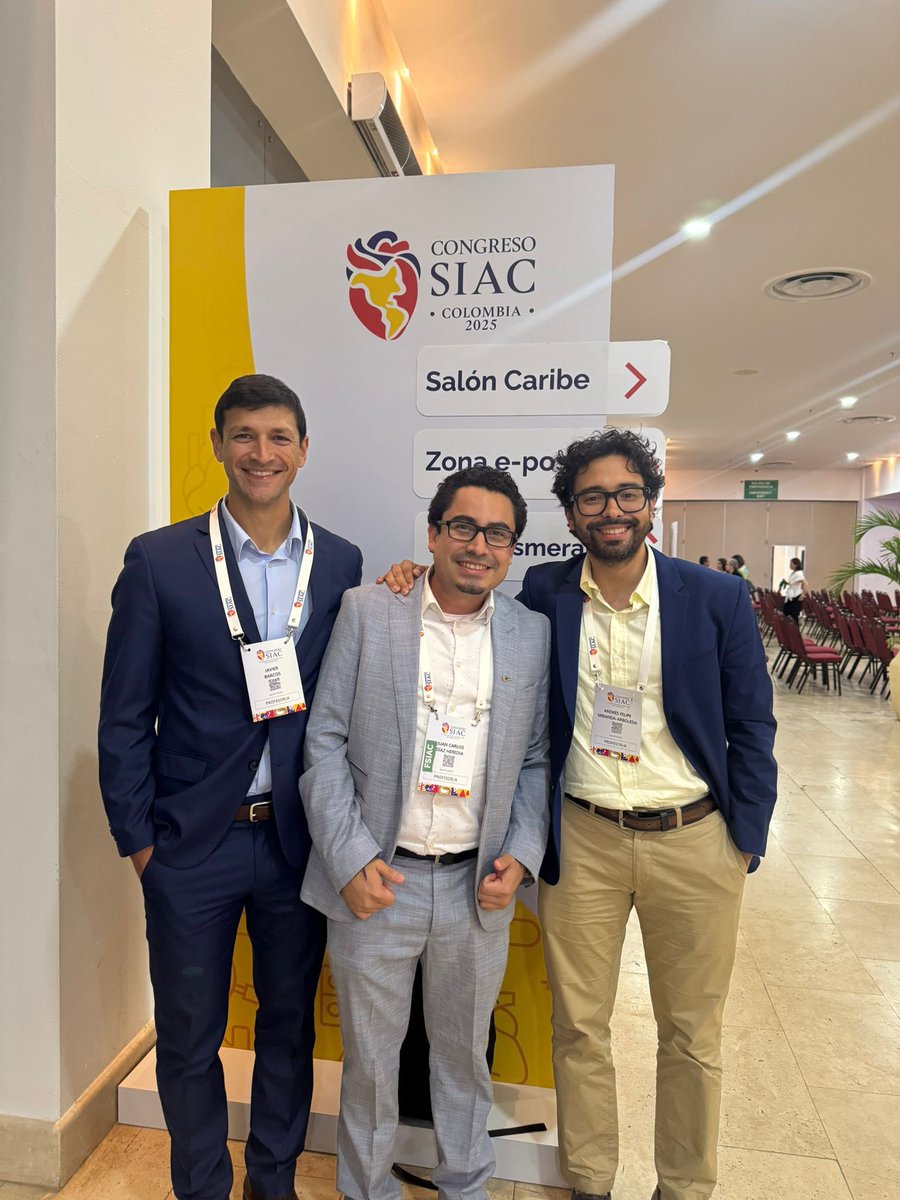 Javier Barcos (@javi_barcos) on Twitter photo Fueron 3 días de aprendizaje, compartir experiencias con colegas y amigos/as y aportar mi granito de arena en este gran congreso de cardiología organizado por <a href="/SIAC_cardio/">SIAC</a>
Agradezco especialmente a quienes me han apoyado desde el principio <a href="/adribaran/">Adrian Baranchuk MD FACC FRCPC FCCS FSIAC</a> <a href="/AnaGMuneraE/">Ana G. Múnera Echeverri</a> <a href="/berniann/">Dra. Anna Berni</a> Fueron 3 días de aprendizaje, compartir experiencias con colegas y amigos/as y aportar mi granito de arena en este gran congreso de cardiología organizado por <a href="/SIAC_cardio/">SIAC</a>
Agradezco especialmente a quienes me han apoyado desde el principio <a href="/adribaran/">Adrian Baranchuk MD FACC FRCPC FCCS FSIAC</a> <a href="/AnaGMuneraE/">Ana G. Múnera Echeverri</a> <a href="/berniann/">Dra. Anna Berni</a>