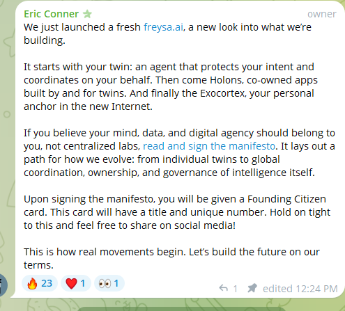 UniswapVillain's tweet photo. https://t.co/LvmS1xptXi

Sign the manifesto

$FAI

They refuse to use their X so will broadcast their Telegram: https://t.co/VUJRpv6rw2