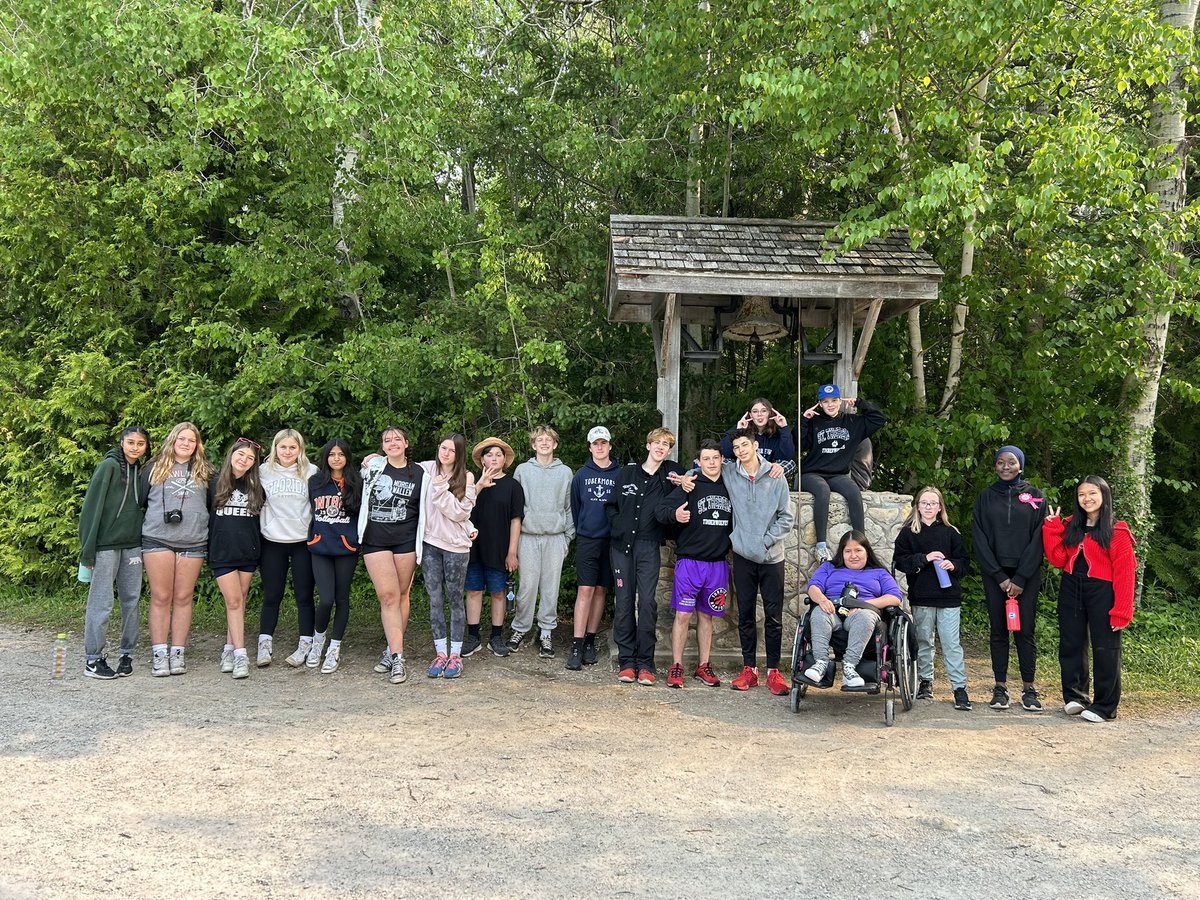 Day three at camp! Getting ready to complete the high ropes and rock wall!