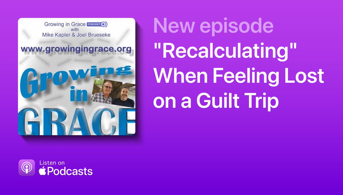 When feeling overwhelmed with condemnation or thinking you've got to do more, remember - what God already did was sufficient. God did what we cannot do. New episode available wherever you listen to podcasts.
growingingrace.org/2025/06/1017-r…
