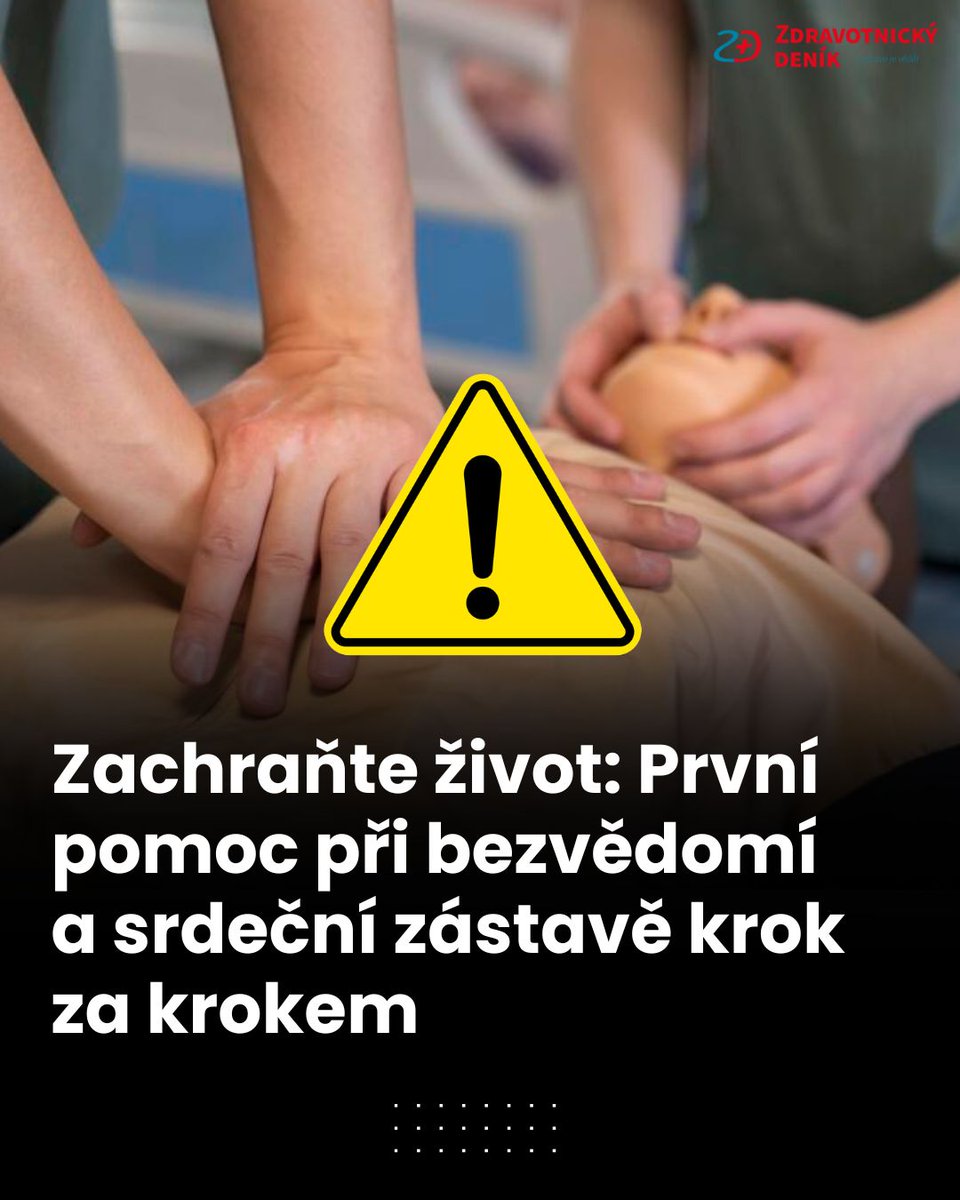 Zvládnout ji může každý – Zdravotnický deník radí, jak na to: zdravotnickydenik.cz/2025/06/zachra…