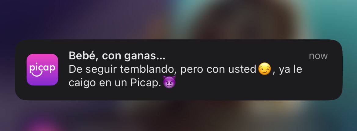 Oe, que le suban el sueldo a los que hacen la publicidad de Picap jajaja #Temblor