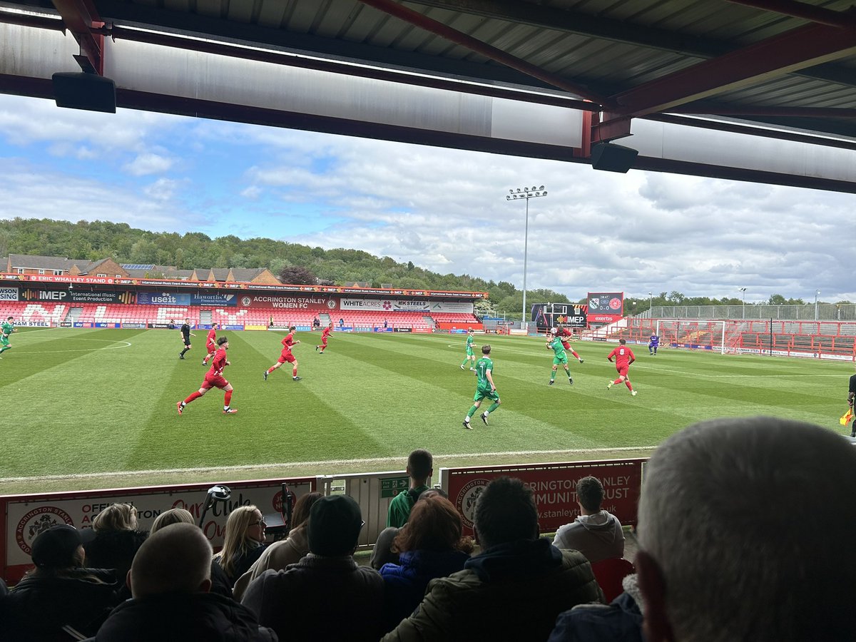 Macron Cup final at the Crown Ground, home of Accrington Stanley. Charnock Richard beat Stafford town in front of a crowd of 607.
