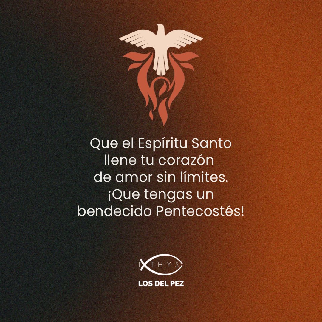 ixthys's tweet photo. Feliz fiesta de #Pentecostés 🔥🕊️ https://t.co/TJU90zmbrW