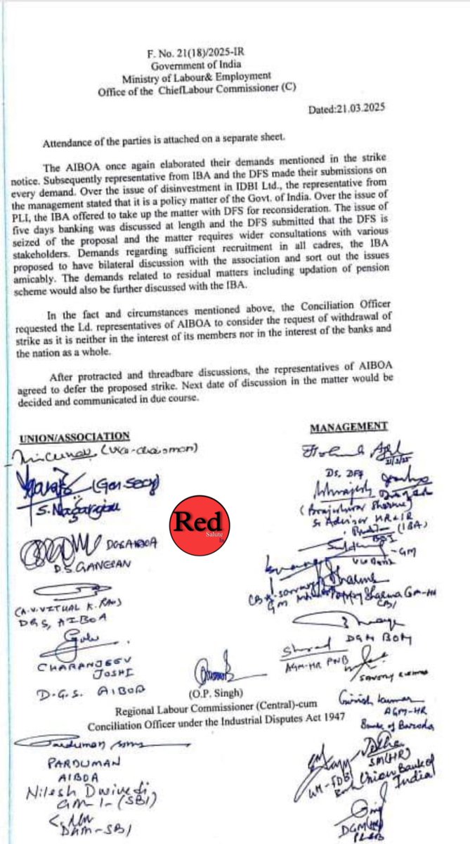 बंजारा कवि 💙 (@ramshankarsingh) on Twitter photo Govt thinks bankers are short memory loss patients. Promise them & forget it.
That's why promise of #5DaysBanking
is not implemented by now.
It's clearly a backstabbing.
Unfortunately our unions are also silent who signed with pride.
<a href="/FinMinIndia/">Ministry of Finance</a>
<a href="/ChVenkatachalam/">CH VENKATACHALAM</a>
<a href="/rupamsmail/">Rupam Roy</a> Govt thinks bankers are short memory loss patients. Promise them & forget it.
That's why promise of #5DaysBanking
is not implemented by now.
It's clearly a backstabbing.
Unfortunately our unions are also silent who signed with pride.
<a href="/FinMinIndia/">Ministry of Finance</a>
<a href="/ChVenkatachalam/">CH VENKATACHALAM</a>
<a href="/rupamsmail/">Rupam Roy</a>