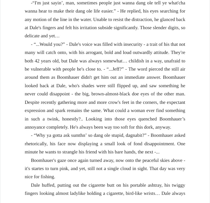 uranusdesuuu's tweet photo. god please send me a free of charge native english speaker proofreader for my dalehauer fic I know it's way too my to ask but dang I'm STRUGGLING. I feel like I'm just putting words on a paper with no real rhyme or reason https://t.co/L0vNAYnT6N