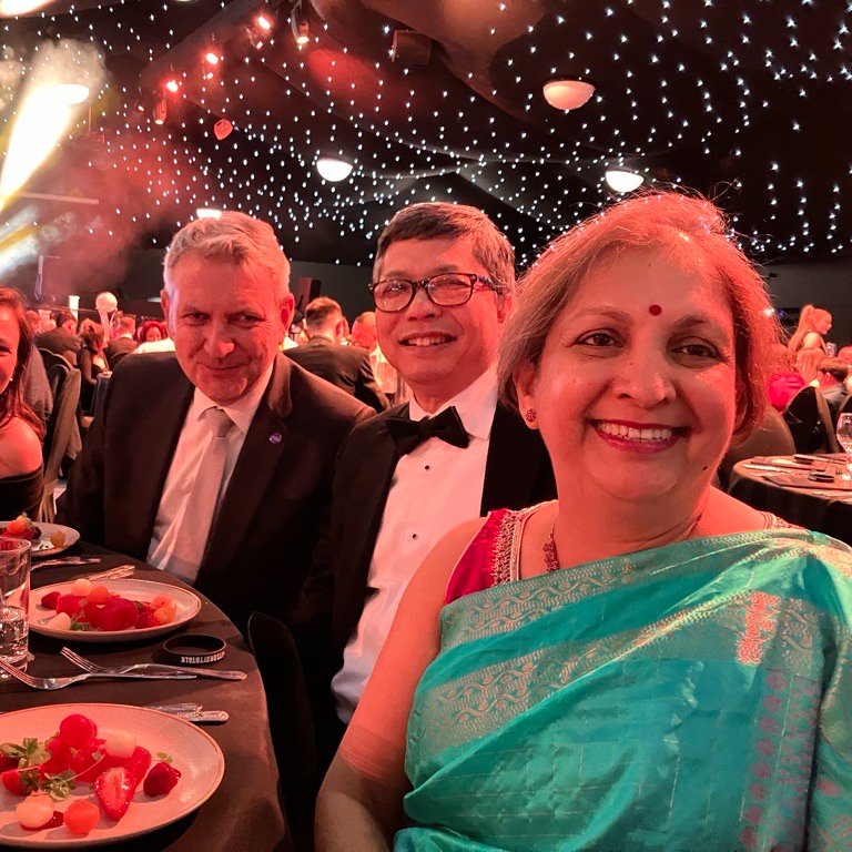 Congratulations to <a href="/AgamJung/">Agam Jung</a> on a very well deserved award 💜 A joy to be able to celebrate with you on your special evening