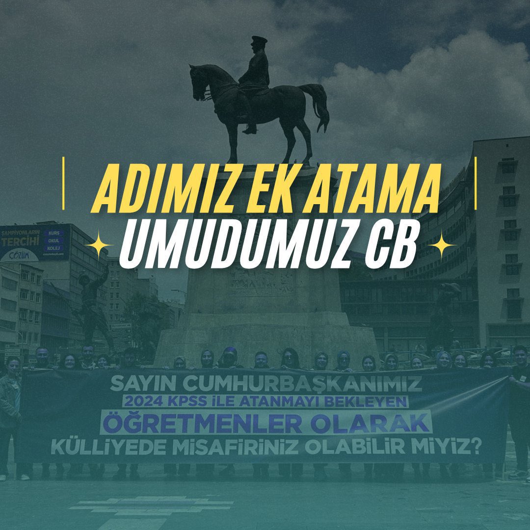 Sayın <a href="/acarfaruka/">Faruk Acar</a> 
Bizler, 2024 KPSS ile ek atama bekleyen öğretmenleriz. 15 Nisan tarihinde açıklanan 15 bin atamanın azlığı ve adaletsiz branş dağılımı, bizleri derin bir boşluğa itti. Sizden talebimiz, ücretli öğretmen sayısı kadar ek atama ve adaletli branş dağılımı