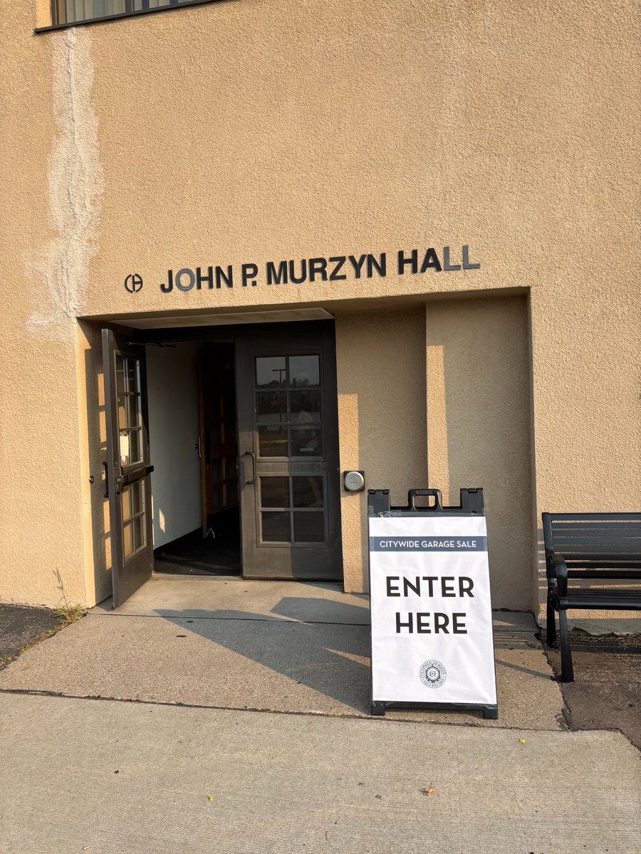 HeightsMN's tweet photo. Today, June 8, is the final day of the 2025 Columbia Heights Citywide Garage Sale! 

Stop by Murzyn Hall (530 Mill St NE) from 10 am to 2 pm to check out some additional sales!

🔗 | https://t.co/kNMWhrVkrt

#ColumbiaHeightsMN https://t.co/1FJ52szgEA