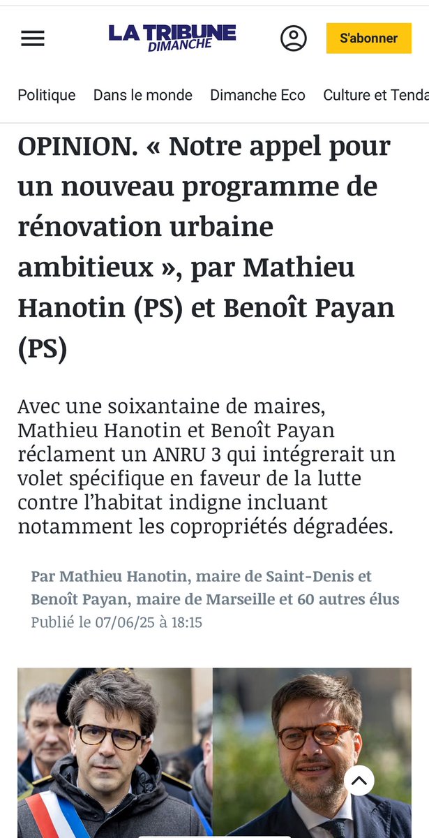 Pour sauver nos centres anciens et grandes copropriétés dégradées, il nous faut un État fort. 

Avec Benoît Payan, Johanna Rolland, Michèle Lutz et plus de 60 maires et président•es d'agglo, nous appelons à un ANRU 3 puissamment doté, avec un volet Habitat indigne de 1,5 mds.