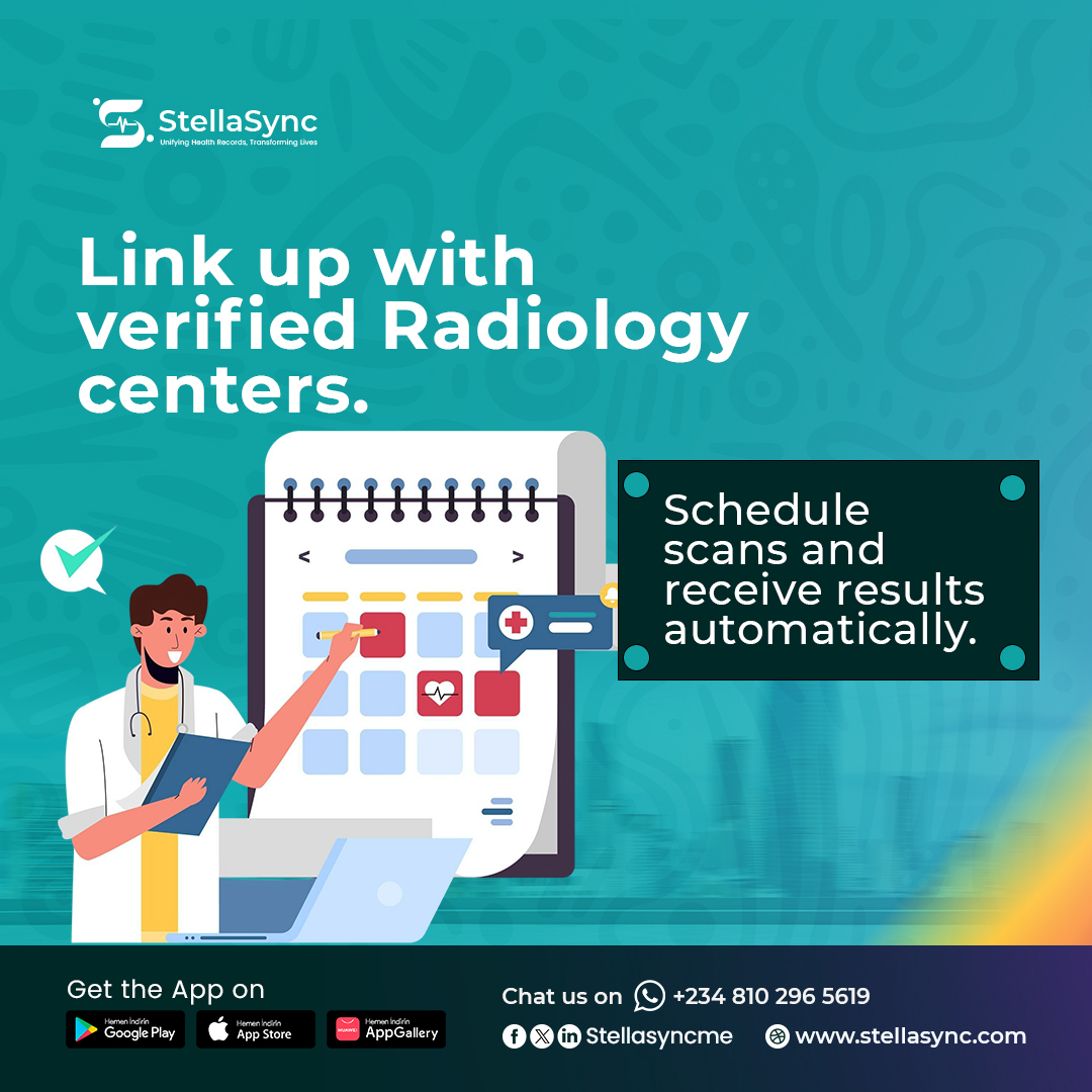 stellasyncme's tweet image. With StellaSync, you can easily connect to verified diagnostic and imaging centers all in one app!

📲 Download the StellaSync App today and experience secure, seamless care!

#StellaSync #LabTestBooking #EMR #StellaSyncEMR #EfficiencyInHealthcare #PatientCare #DiagnosticBooking