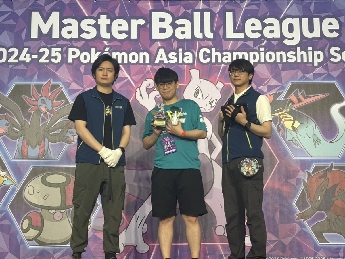 Johnnychiou36's tweet photo. I am your 2025 Taiwan Master Ball League Champion!

Honestly, I never imagined I could win both of this year’s main events, and I want to shout out to all my friends and my girlfriend.

See you in Anaheim🥳 https://t.co/F3gsSqX9BW