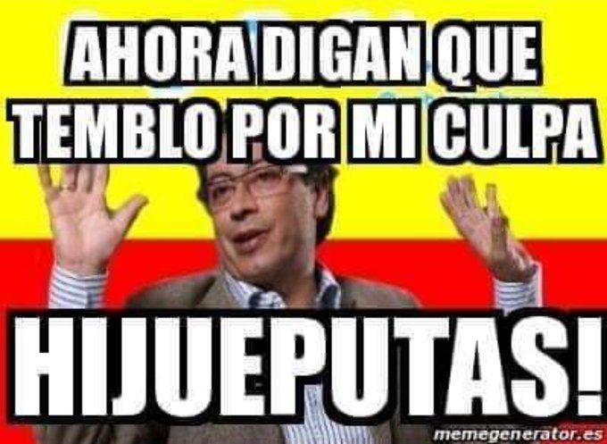 XPost1A's tweet image. No demoran en echarle la culpa a Petro por el #Temblor de esta mañana.