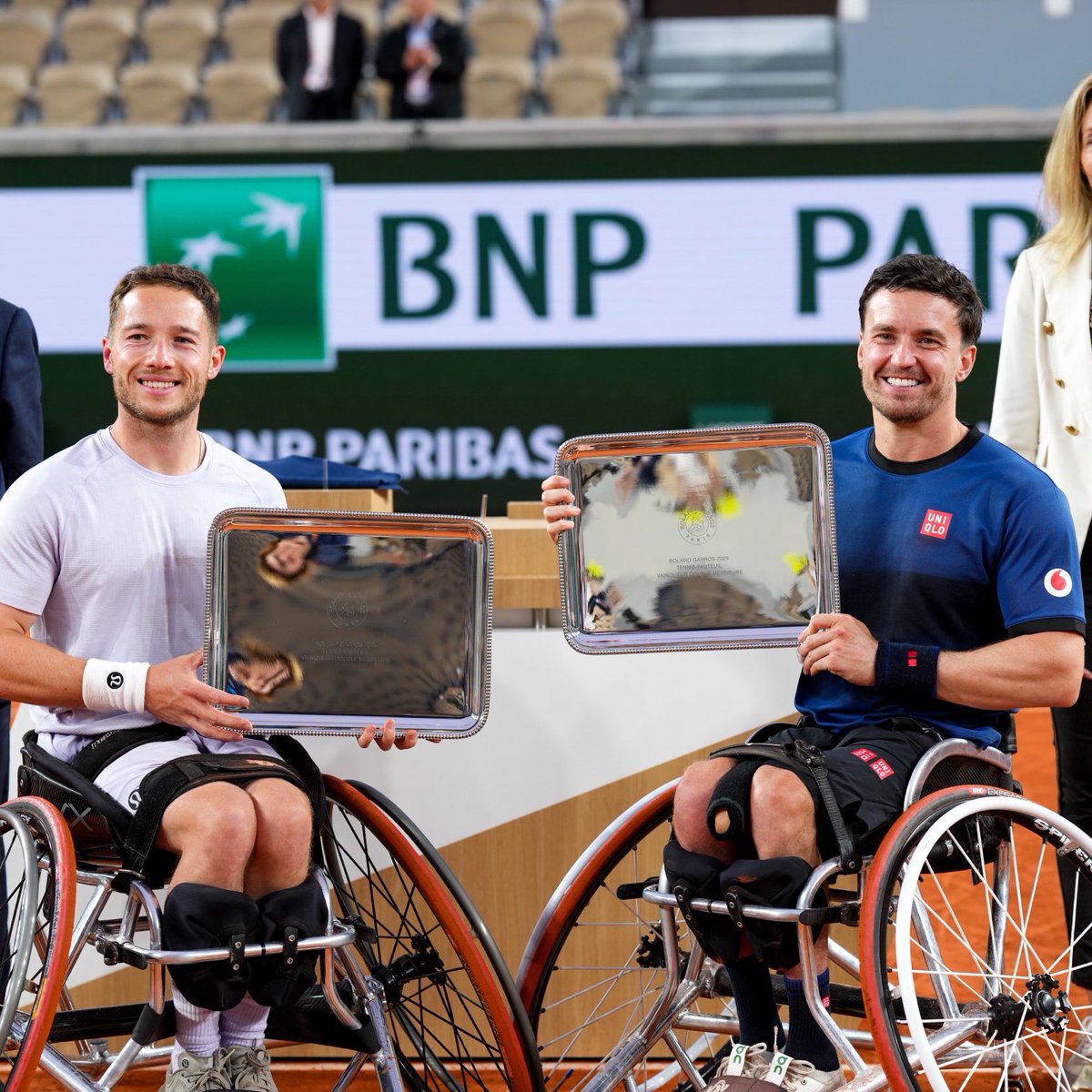 UQAmbassadors's tweet image. Huge congratulations Gordon on your six in a row doubles title in Paris🇫🇷🏆🍾

#UNIQLO #GordonReid