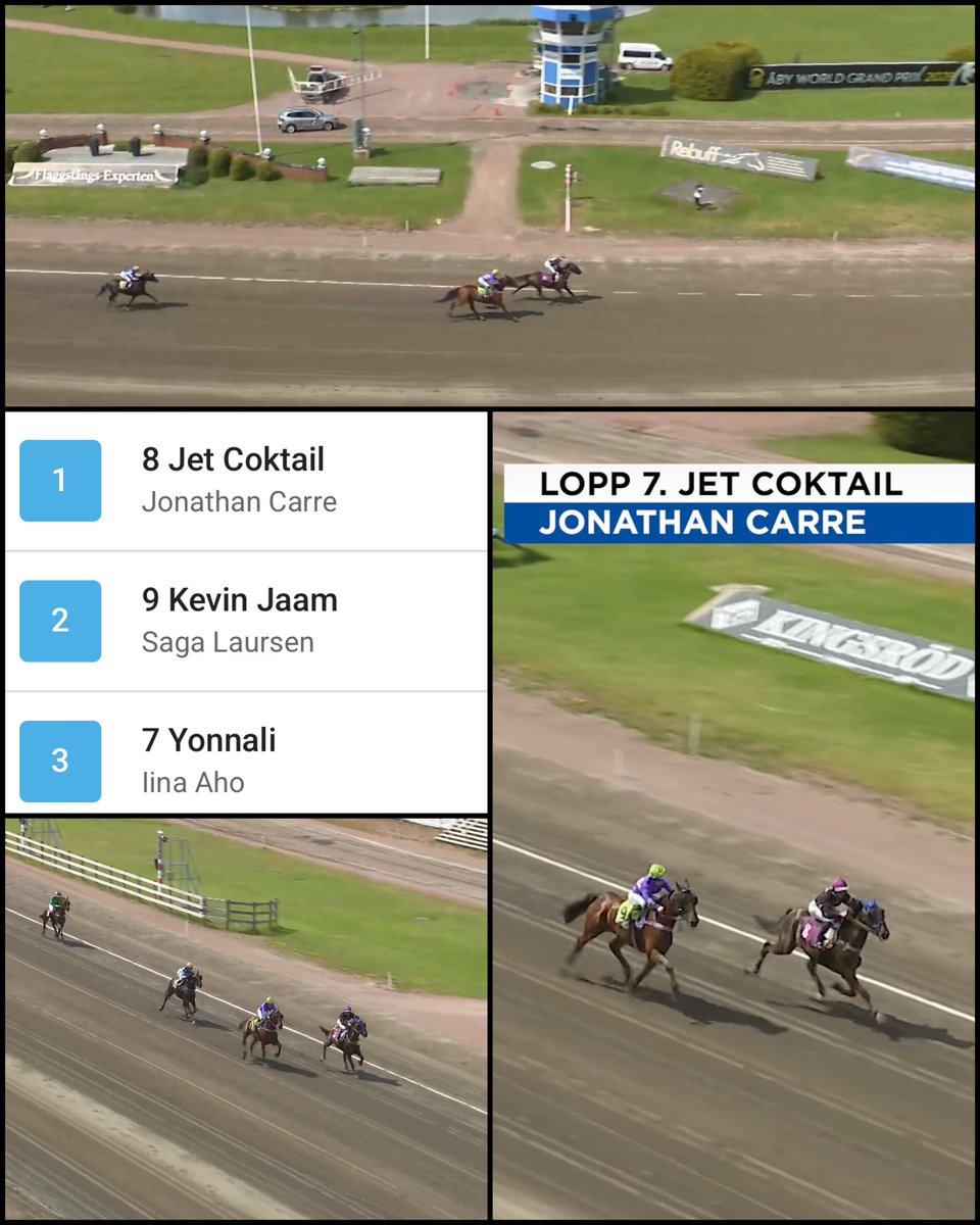Jet Coktail!😃🥇Tillsammans så vann vi söndagens montélopp på min hemmabana <a href="/abytravet/">Åbytravet</a> vilket var Jet Coktails debut i monté på svensk mark. Grattis till ägare Kurt &amp; Manuel Falzon, skötare Alinde och till tränare Per Henriksen och tack för att jag fick rida er häst idag!🙏🏻💥